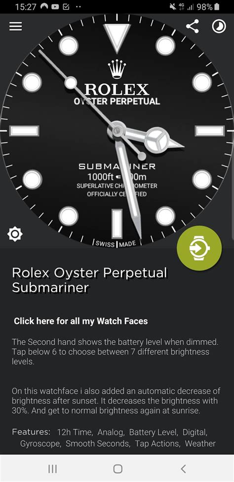 rolex submariner watch face gear s3|rolex submariner watchface download.